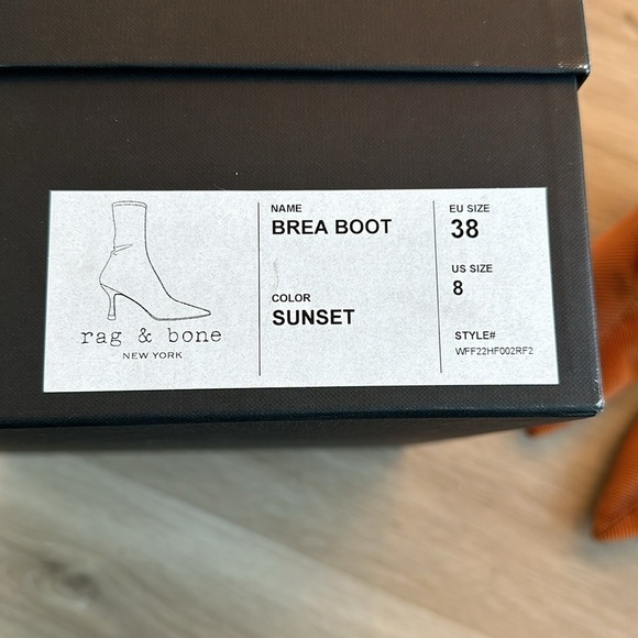 Rag & bone brea boots color sunset womens size 8 - Picture 6 of 13
